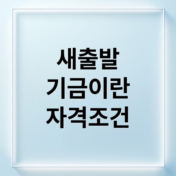 새출발기금 완벽 가이드: 자격 조건, 신청 방법, 빚 조정 전략 비교