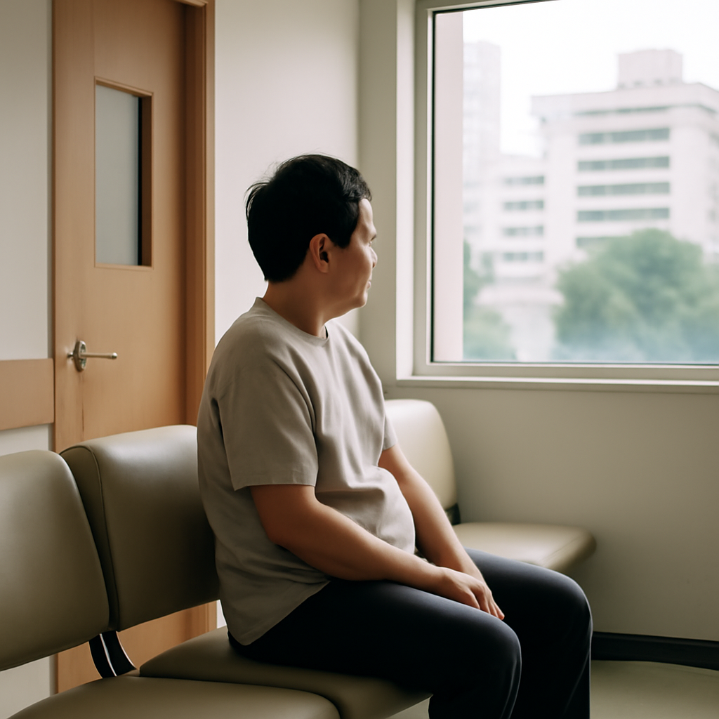 진단서 발급을 기다리는 환자