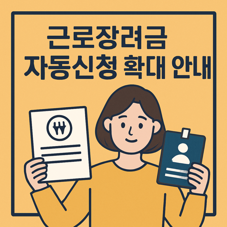 2026 근로장려금 자동신청 확대 준비물 안내 안내 썸네일