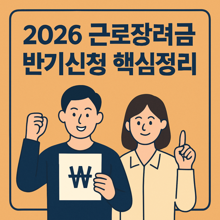 근로장려금 반기신청 방법과 유의사항 2026 안내 썸네일