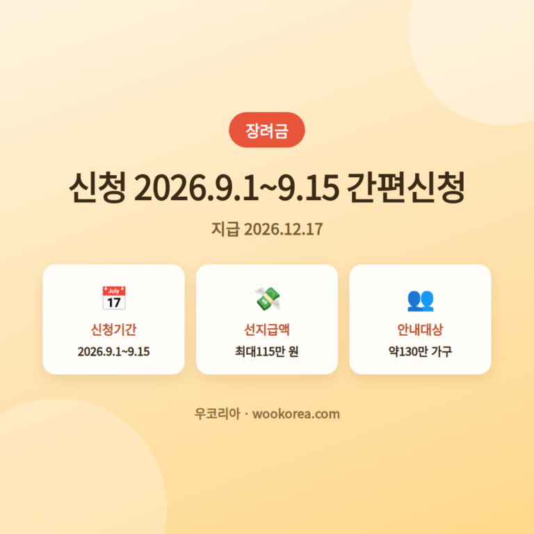 2026상반기근로장려금신청완전정리와서류 안내 썸네일